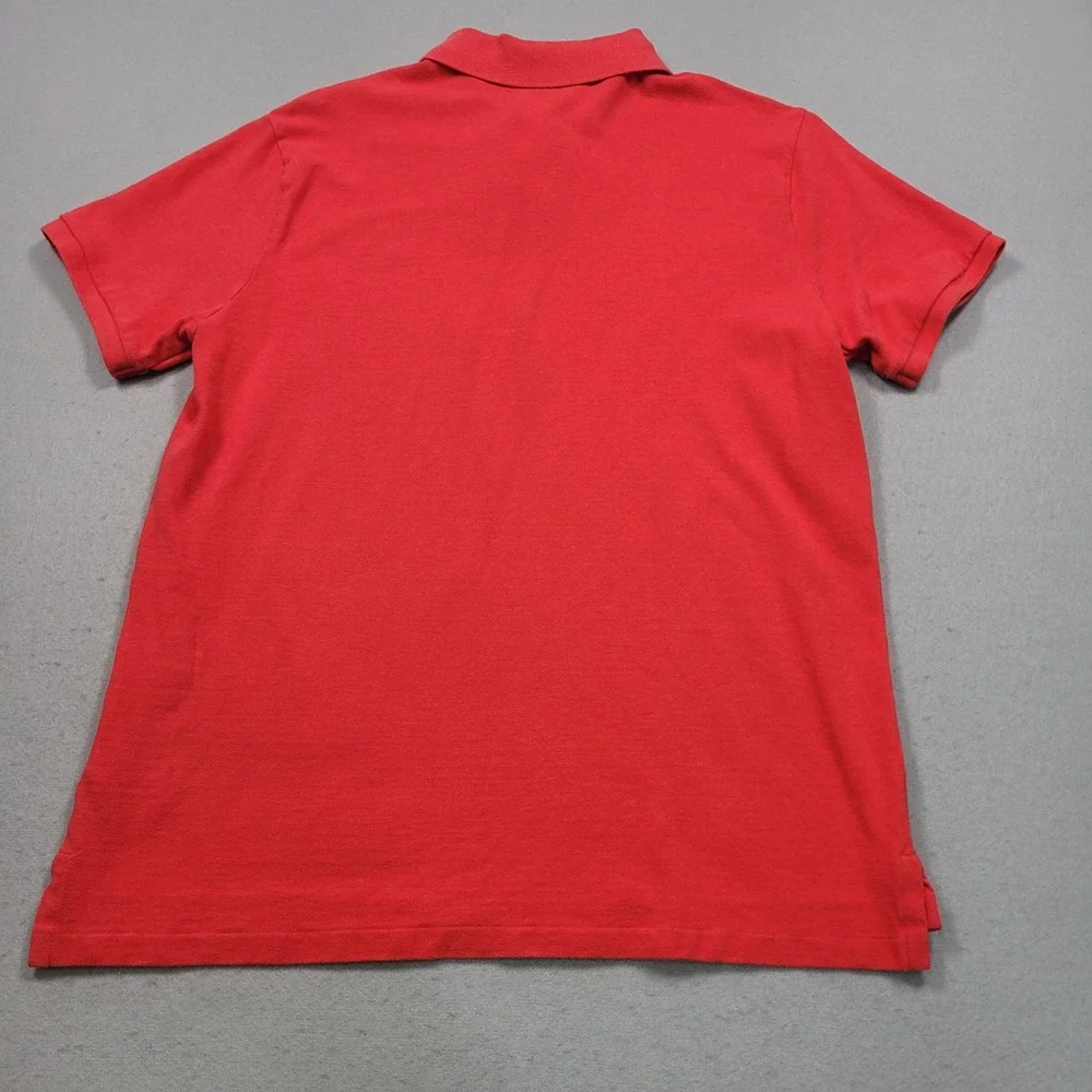 Polo Ralph Lauren Mens Red Custom Slim Fit Short Sleeve Polo Shirt XL